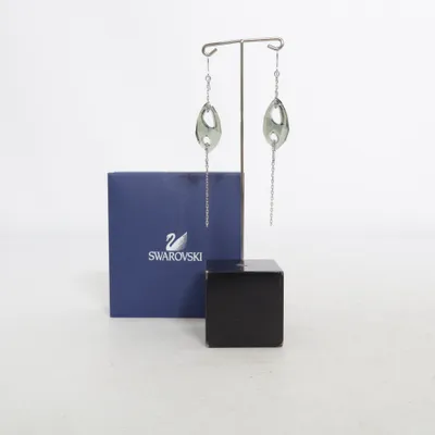 Earrings (Black, Silver) from Swarovski Unknown metal
