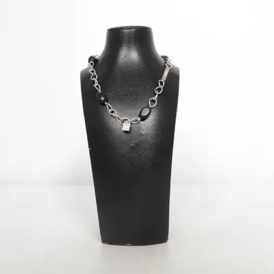 Collier (Noir, Argent) de Snö of Sweden Métal inconnu