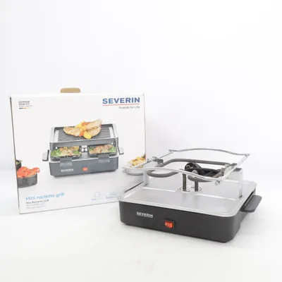 Raclettegrill (Svart, Silverfärgad) från Severin