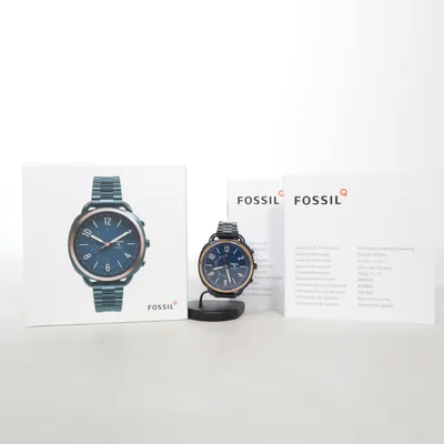 Armbandsur (Blå, Svart, Guldfärgad) från Fossil