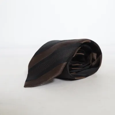 Cravate (Marron, Noir) de Hugo Boss Soie