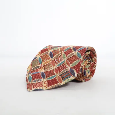 Cravate (Rouge, Multicolore) de Florence Style Soie
