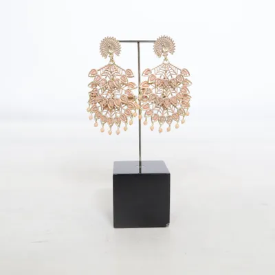 Örhängen (Guldfärgad, Rosa) Okänd metall