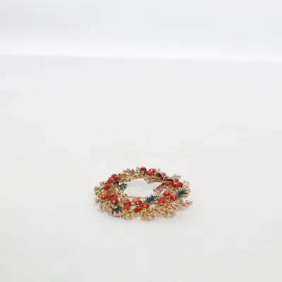 Broche (Or, Rouge, Vert) de Bijoux Métal inconnu