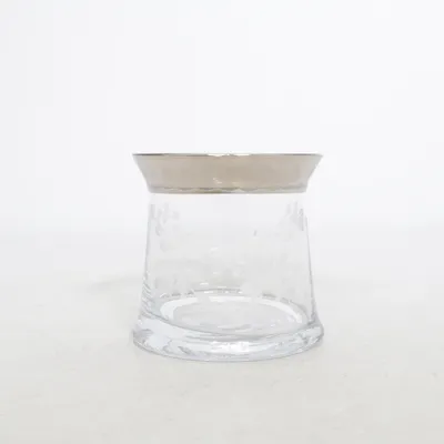 Drinking glass (Transparent, Silver) from Lene Bjerre