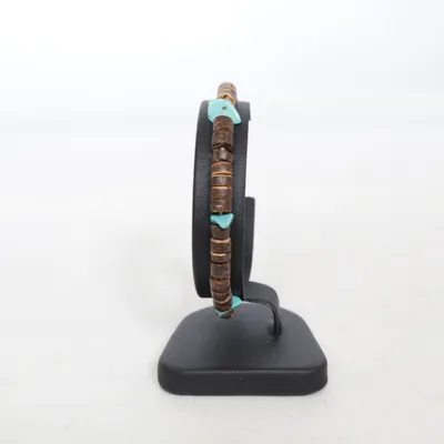 Armband (Brun, Turkos) Okänd metall