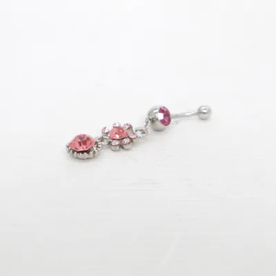 Bijoux de piercing (Rose, Argent) Métal inconnu