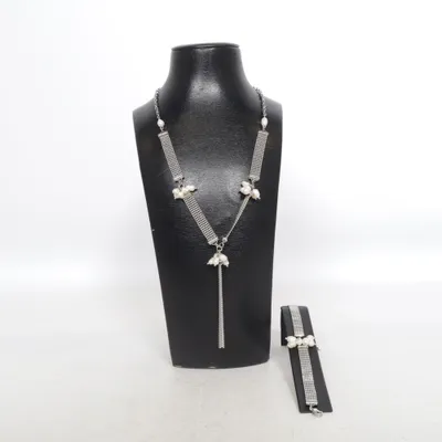 Jewelry set (Silver) from LDADPR Unknown metal