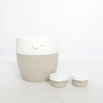 Boîte à déjeuner (Blanc, Gris) de Koziol
