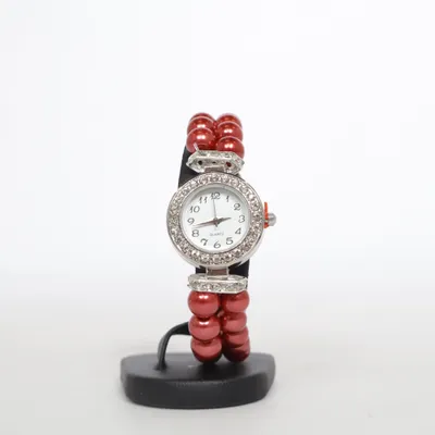 Montre (Rouge, Argent) de Quartz