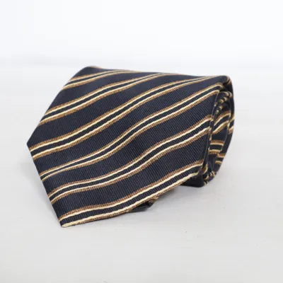 Cravate (Noir, Marron) de Canali Soie