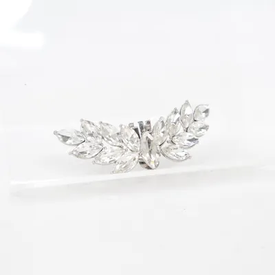 Broche (Wit, Zilver) Onbekend materiaal