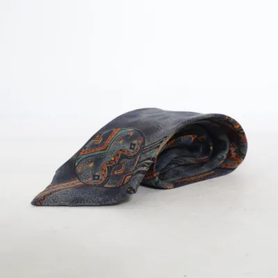 Tie (Blue, Multicolored) from Courchevel Silk