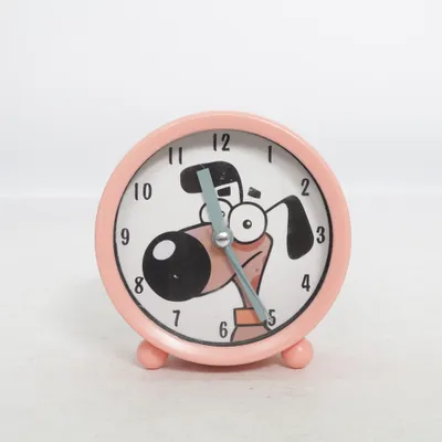 Table clock (Pink, Multicolored)