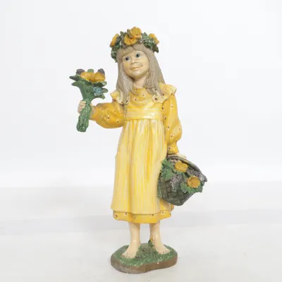 Figurine en porcelaine (Jaune, Multicolore) de Candy Designs
