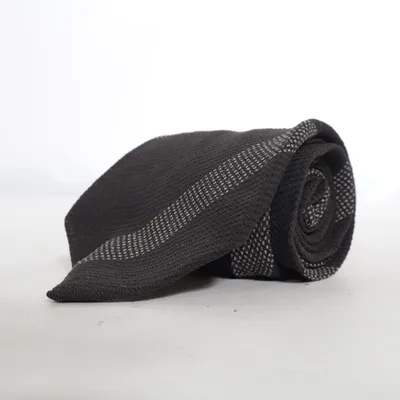 Stropdas (Zwart, Grijs) van Giorgio Armani Zijde