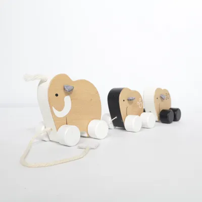Pull toy (Brown, White, Black) from Kids Concept