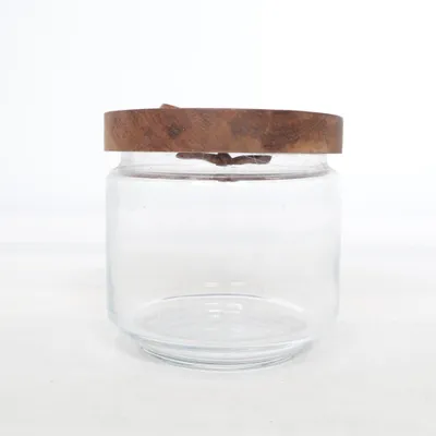 Bocal en verre (Transparent, Marron)