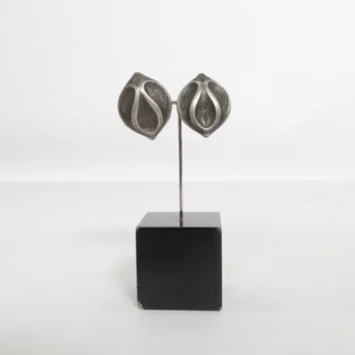 Clip on earrings (Silver) from Germany Unknown metal