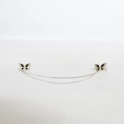 Broche (Argent, Noir) Métal inconnu