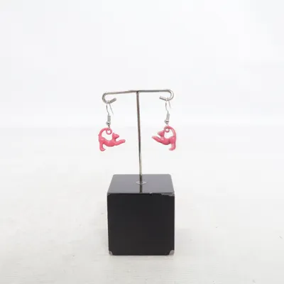 Earrings (Pink) Unknown metal