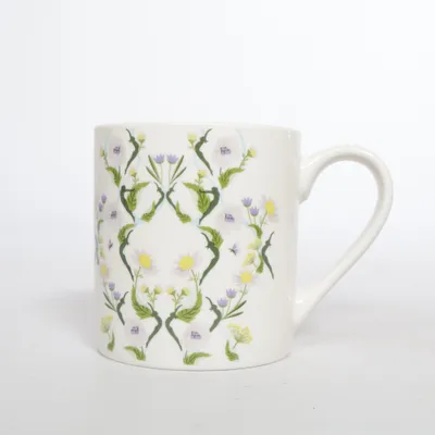 Mug (White, Multicolored) from Pukka
