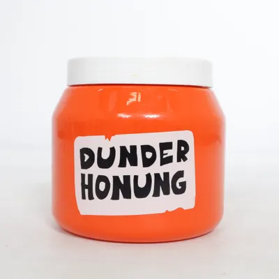 Bocal en verre (Orange, Blanc)