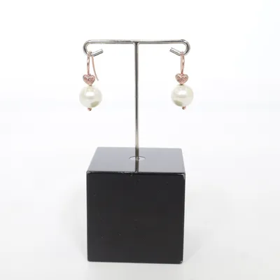 Örhängen (Guldfärgad, Vit) Okänd metall