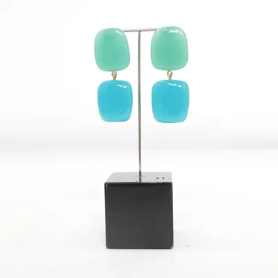Earrings (Green, Blue) from Sézane Unknown metal