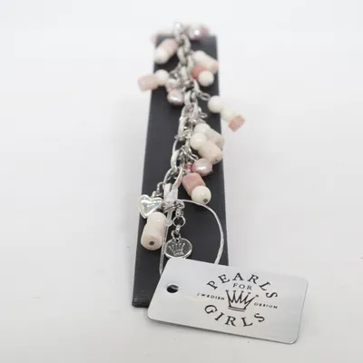 Armband (Grå, Flerfärgad) från Pearls for Girls Okänd metall