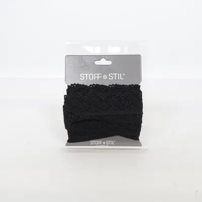 Kanten lint (Zwart) van Stoff & Stil