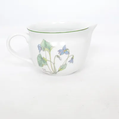 Gräddkanna (Vit, Flerfärgad) från Mariehult Sweden