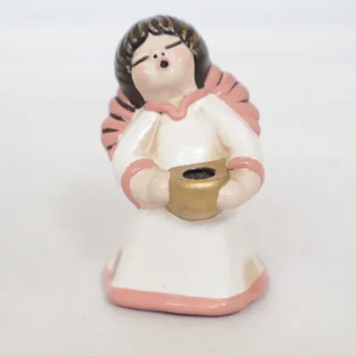 Figurin (Vit, Rosa, Guldfärgad) från Thun