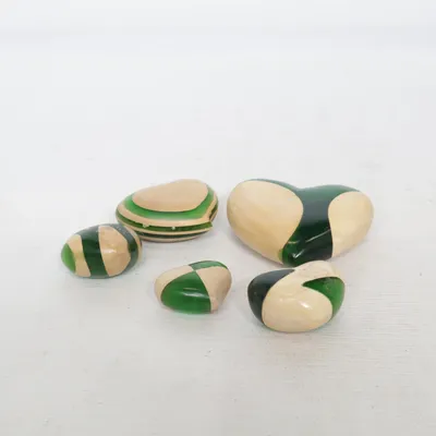 Dekorsten (Grön, Beige)