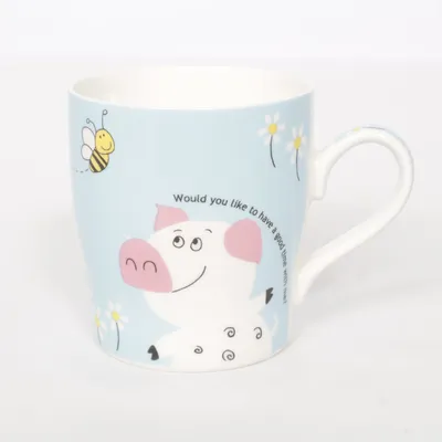 Mugg (Blå, Flerfärgad)