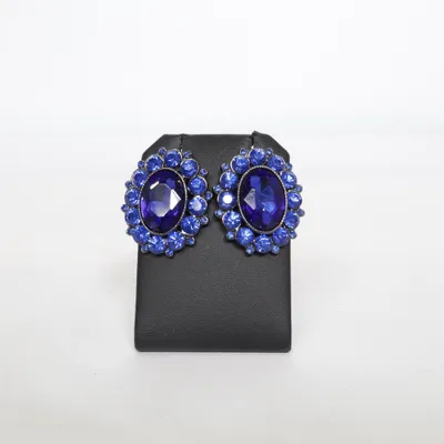 Oorbellen (Blauw) van Glitter Onbekend materiaal