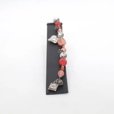 Bracelet (Red, Pink, Silver) from Baglady Unknown metal