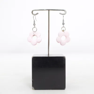 Earrings (Pink) Unknown metal