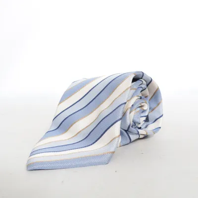 Tie (Blue, White, Brown) from Michaelis Silk