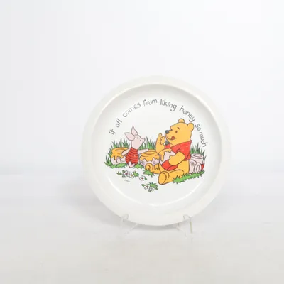 Plate (White, Multicolored) from Disney