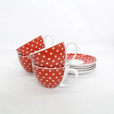 Tasse à café (Rouge, Blanc)