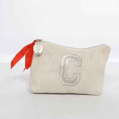 Toilet bag (Beige) from Clarins Cotton, Polyester