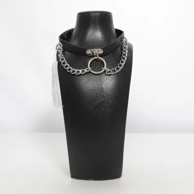 Choker (Zwart, Zilver) van Zign Leer