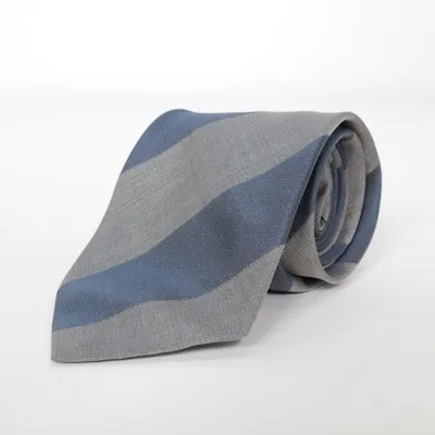 Tie (Blue, Gray) from Donna Karan Silk