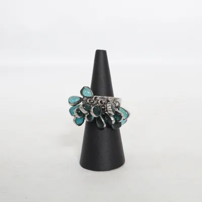 Ring (Silver, Turquoise, Blue) from Swatch Unknown metal