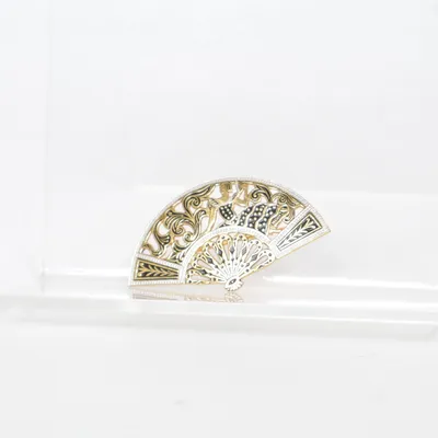 Broche (Goud, Wit) Onbekend materiaal