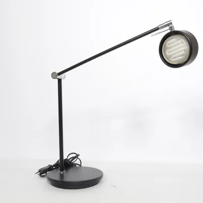 Skrivebordslampe (Sort, Sølv)