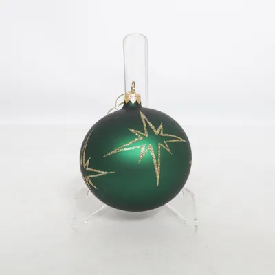 Juletræspynt (Grøn, Guld)