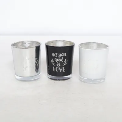 Candle holder (Black, Silver, White) from Majas Cottage