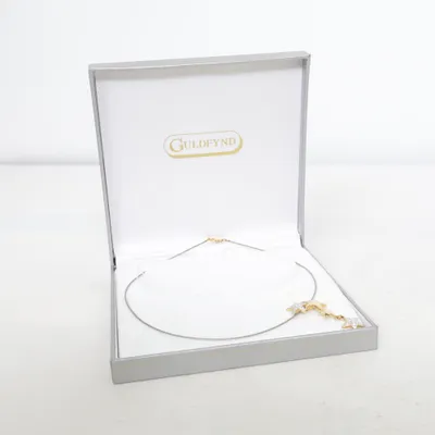 Halsband (Grå, Guldfärgad) från Guldfynd Okänd metall